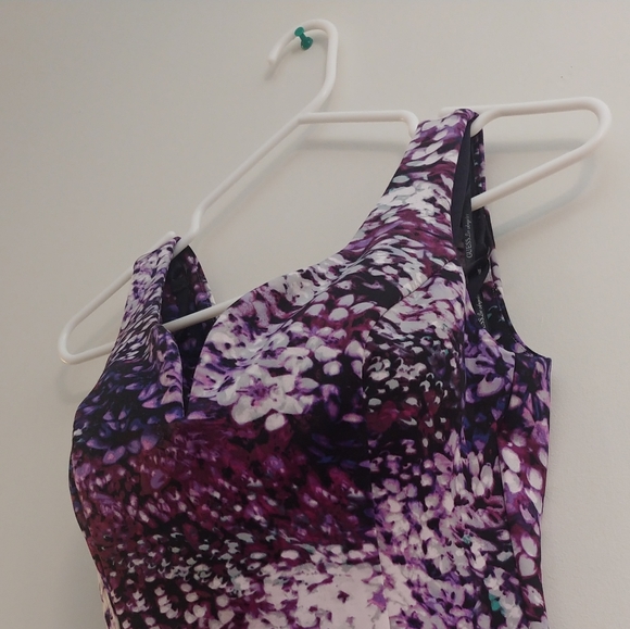 Purple Haze Flower Dress, mini-mid thigh - Picture 5 of 7